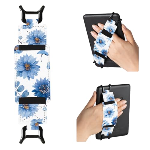 CoBak Secure Hand Strap for Ebook Reader - Versatile and Lightweight - color: Azure Petal Symphony-1 Pack