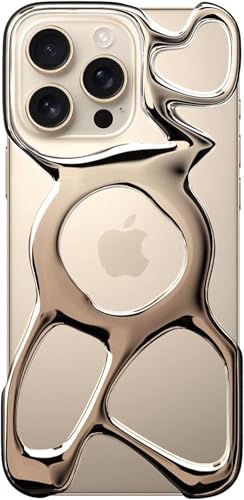Angry miao Emptiness Phone Case for iPhone 16 Pro (Only),MagSafe Compatible 22g Lightweight,Heat Dissipating Ample Protection,(Desert Gold) - color: Desert Gold, size: for iPhone 16 Pro, 6.3 Inches