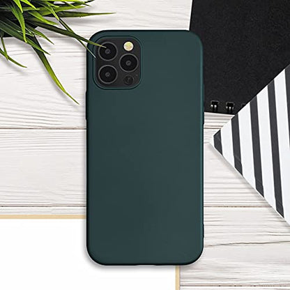 kwmobile Case Compatible with Apple iPhone 12 / iPhone 12 Pro Case - Soft Slim Metallic TPU Silicone Cover - Metallic Teal - color: metallic teal
