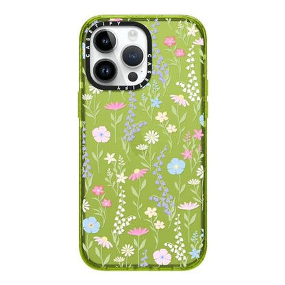 CASETiFY for iPhone 14 Pro Max Case - Impact | Slim Fit | 8.2 ft. 4x Military Grade Drop Protection | pink pastel cute floral | Kiwi - color: pink pastel cute floral