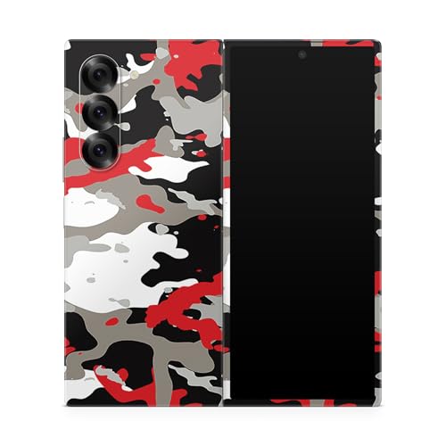 Phone Skin Compatible with Samsung Galaxy Z Fold 6 - Red Camo - Premium 3M Vinyl Protective Wrap Decal Cover - Easy to Apply | Crafted in The USA by MightySkins - color: Red Camo, style: Matte Finish