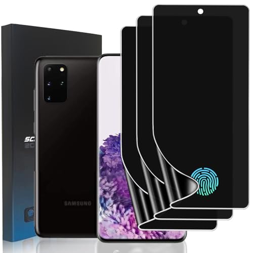 3 Pack TPU Privacy Screen Protector for Samsung Galaxy S20 Plus 6.7" - size: Samsung Galaxy S20 Plus