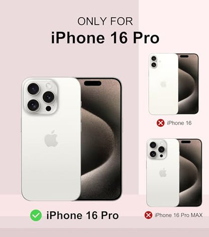 ArtsEvo Strong Magnetic for iPhone 16 Pro Case, Compatible with MagSafe, 360° Military-Grade Protection, Slim Translucent Matte Phone Case, Cyan-Blue - color: Cyan-Blue, size: iPhone 16 Pro