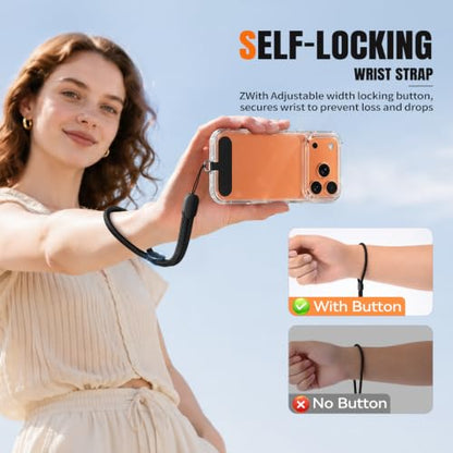 for Phone Lanyard,Anti Theft Travel Essentials - color: A-black+black