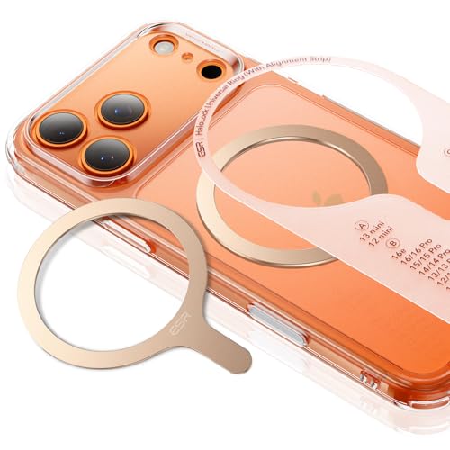 ESR for MagSafe Sticker, MagSafe Ring for iPhone 18 Pro Max/17-12 - color: Titanium