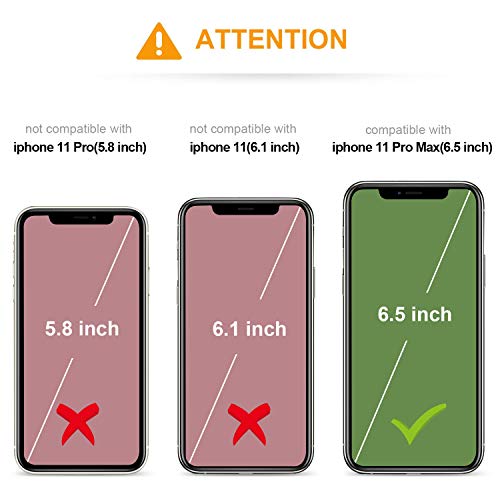 KIHUWEY for iPhone 11 Pro Max Wallet Case Card Holder, Dark Purple | Credit Card Slots, PU Leather, Kickstand, Magnetic Clasp, Flip Heavy Duty Cover for Men and Women - color: Dark Purple