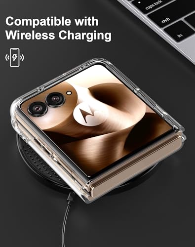 Cresee Case for Motorola Razr Ultra 2025/2026 - Crystal Clear Hard Back + Soft TPU Bumper Shockproof Cover Phone Case for Moto Razr Ultra 2025/2026 - Transparent - color: Transparent