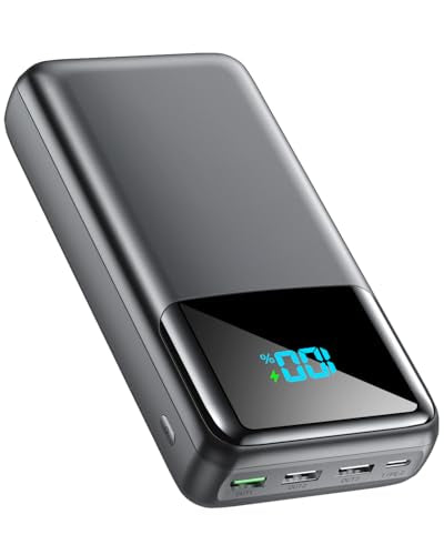 Portable Charger Power Bank 50000mAh, USB-C PD 30W Fast Charging External Battery Pack, Portable Phone Charger for iPhone 17/1615/14/13/12/11 Samsung Android (Sky Blue)