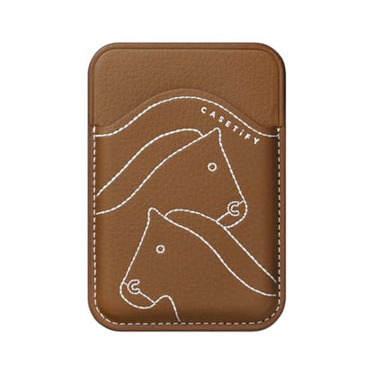 CASETiFY BioVeg Horse Wallet [Compatible with Magsafe] - Tan - color: Tan - Horse