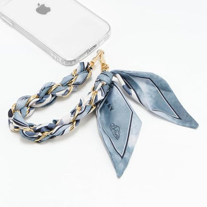 ZOOEASS Phone Wrist Lanyard Gold Metal Scarf Phone Charm Strap with Tether Tab Women Phone Chain Accessories for Handbags - color: Style 5