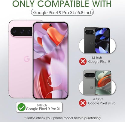 3 Pack Screen Protector for Google Pixel 9 Pro XL 5G 6.8", HD Ultra-Thin Full Coverage Soft TPU Hydrogel Film Google Pixel 9 Pro XL - Fingerprint ID Compatible, Self-Healing, Touch Sensitive - size: Google Pixel 9 Pro XL