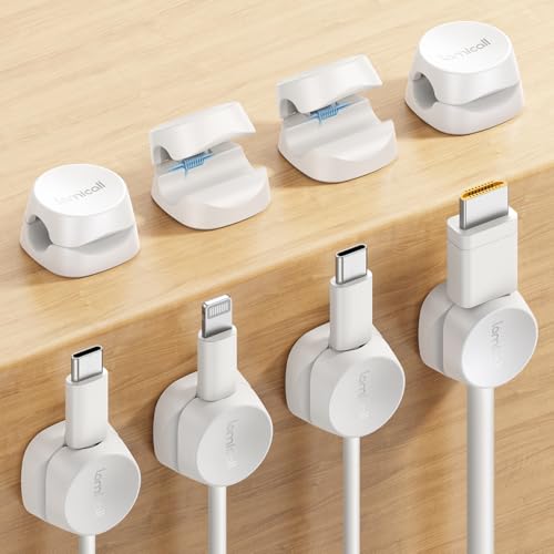 Lamicall 8Pack Cord Organizer & Ultra-Thin Cell Phone Stand