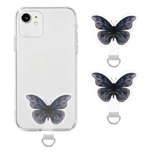uxcell Phone Tether Tab Universal Butterfly - color: Black