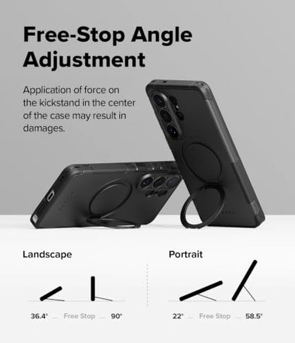 Ringke for Samsung Galaxy S26 Ultra Case [Alles Black] | Compatible with MagSafe, 360° Rotating Kickstand, Enhanced Camera Lens Protection, Powerful Magnet - color: Black, size: Galaxy S26 Ultra