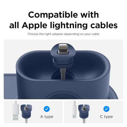 elago 3 in 1 Charging Station for iPhone, AirPods, AirPods Pro, Apple Watch - color: Jean Indigo