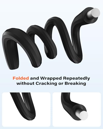 A2C Flexible Phone Holder for Treadmill, Treadmill Phone Mount for Gym - color: Black