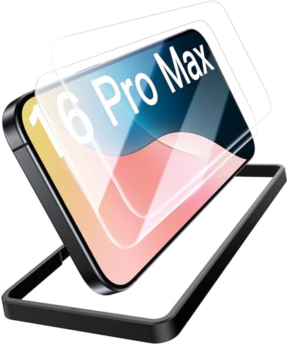 BXYJY for iPhone 16 Pro Max Screen Protector (2 Pack), Installation Frame - size: iPhone 16 Pro Max, 6.9"