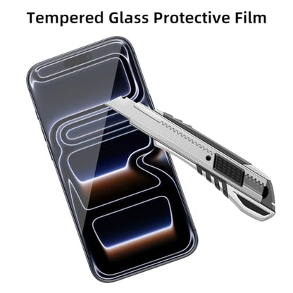 4 Pack Glass Screen Protector Compatible for iPhone 17 Pro Max 6.9 inch 2025 [9H Hardness]-HD Screen Tempered Glass, Scratch Resistant,Easy Install [Case Friendly] - size: iPhone 17 Pro Max