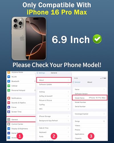 Privacy Screen Protector for iPhone 16 Pro Max Blue 6.9 inch - color: For iphone 16 Pro Max Blue
