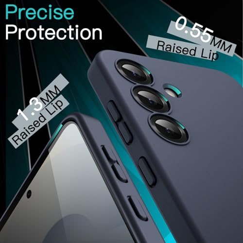 JETech Slim Case for Samsung Galaxy S25 Plus, Dark Blue | Camera Lens Protection, Soft TPU Design, Matte Finish, Shockproof Protection - color: Dark Blue, size: Galaxy S25 Plus