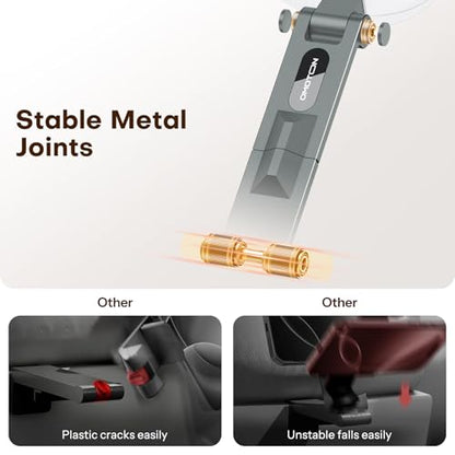 OMOTON TP02 360°Rotating Adjustable Aluminum for MagSafe Tripod Mount, Gray - color: 2-Gray