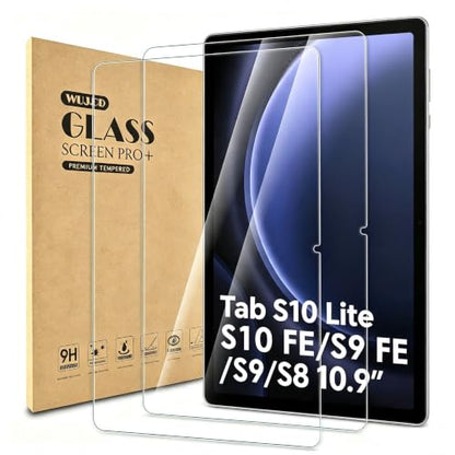 2 Pack Screen Protector Compatible with Samsung Galaxy Tab S10 FE / S9 FE / S9 / S10 Lite 11 Inch, Tempered Glass Film 【Anti Scratch 】【Anti Bubble】 - color: Samsung Galaxy Tab S9 FE 10.9"