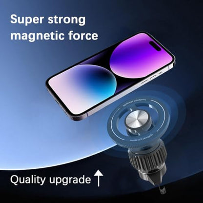 Car Magnetic Phone Holder, 360° Adjustable HandsFree Vehicle Air Vent Cellphone Mount with Hook, Strong Magnet Auto Mobile Phone Holder, Universal for 15 16 14 13 Pro Plus Max - style: Hook Style