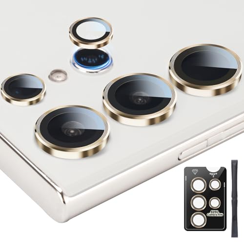 Camera Lens Protector for Samsung Galaxy S25 Ultra, Gold - color: Gold
