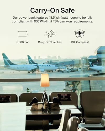 Belkin 5000mAh 15W Qi2 MagSafe Power Bank with Kickstand | Wireless Charging Battery Pack, iPhone 17, Air, Pro, Pro Max, AirPods, Apple Watch, Google Pixel 10, Built-in Stand, Magnetic - color: White, style: 5K mAh