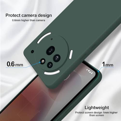 GiiYoon Silicone Case for Nothing Phone 3a Pro, Green - color: Green, size: Nothing Phone 3a Pro