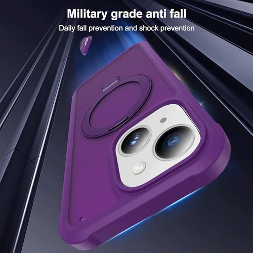 Compatible with iPhone 14 Plus Case with Stand 6.7",Purple - color: Purple, size: Iphone 14 Plus