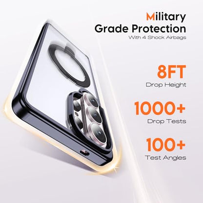 Clear Case for Samsung Galaxy S26 Ultra with Stand 6.9",Black - color: Black, size: Samsung Galaxy S26 Ultra