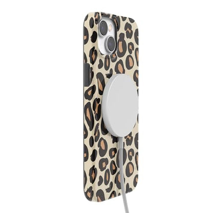 Casely iPhone 14 Plus Case | Into the Wild | Leopard Print | Compatible with MagSafe | Classic Ultra Slim Design - color: Into the Wild | Leopard Print