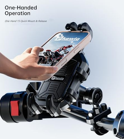 Kewig Motorcycle Phone Mount with Vibration Dampener