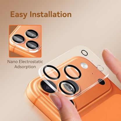 Camera Lens Protector for iPhone 17 Pro Max 6.9",9H Tempered Glass，Ultra HD, Scratch Resistance Easy to Install，Case Friendly， 3-Pack - size: iPhone 17 pro max