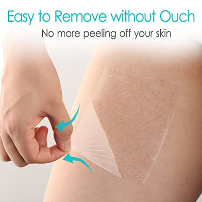 50 Pcs Waterproof Shower Protector Bandage 6"x10" for Post Knee Replacement Hip Surgery Long Surgical Incision Larger Wounds Cover C-Section Transparent Film Clear Adhesive Dressing Bath Patch - size: 6x10 Inch (Pack of 50)