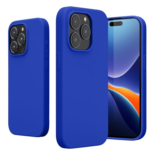 kwmobile Case Compatible with iPhone 15 Pro Case - Slim Soft TPU Silicone Cover - Baltic Blue - color: Baltic Blue, size: iPhone 15 Pro