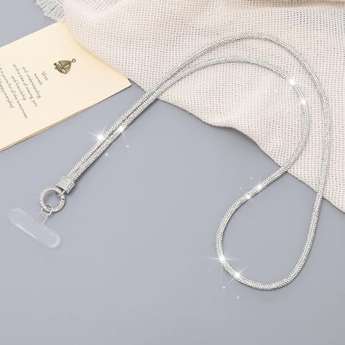 2Pcs Phone Crossbody Lanyard and Wrist Strap, Universal Cell Phone Lanyard Strap with 2Tether Tab - color: H