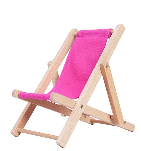 Foldable Wooden Cell Phone Stand, Phone Holder for Desk - color: Pink