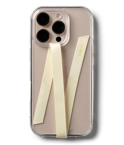 Ringke Band Strap Phone Grip for Women, Slim Lightweight Cute Universal Phone Strap Designed for iPhone, Galaxy, Pixel Case - color: Butter Yellow