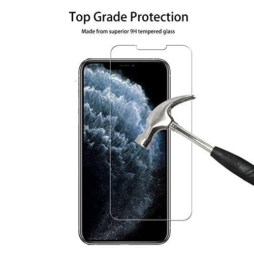 Easy Alignment Frame Designed For iPhone11 Pro/iPhone Xs/iPhone X Tempered Glass Screen Protector Film 2-Pack