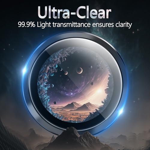 1 Pack Camera Lens Frame for Samsung Galaxy Z Flip 6, 9H Glass Screen Protector Anti-Scratch, Tempered Glass Metal Individual Camera Cover Accessories for Samsung Galaxy Z Flip 6, Black - size: for Galaxy Z Flip 6