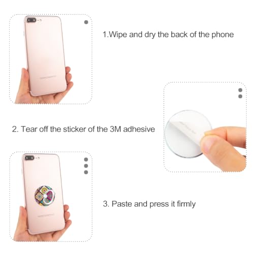 Bonoma Cell Phone Ring Holder Stand,3- Pack Colorful Mandala - color: Colorful Mandala