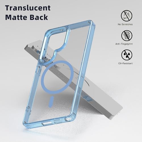 Lunivop for Samsung Galaxy s25 Ultra Case Hard [Compatible with Magsafe Wireless Charging] Yellowing Resistant Magnetic Cover Clear para S 25 Ultra 6.9 '' 5G 2025 Rugged Best Phone Cases Light Blue - color: Light Blue, size: Compatible with Samsung Galaxy