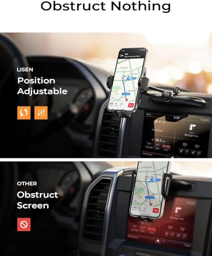 LISEN CD Phone Holder for Car Phone Holder Mount