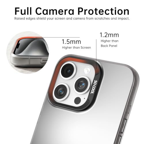 for iPhone 15 Pro Max Case, TPU, Drop Protection, Waves | Matte Silver Back, Shockproof, Fade-resistant, Anti-yellow, Lens Protection, Precise Cutout, Slim grip, Waves - color: Waves, size: iPhone 15 Pro Max