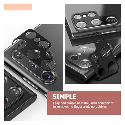 VILLCASE 4pcs 4pcs Camera Lens Protectors for Ultra Rear Camera Cover Anti-scratch Hardness Phone Lens Films with Accurate Fit and Practical Protection