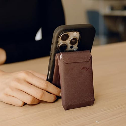 Peak Design Mobile Stand Wallet, Eclipse, Slim Profile, On-Demand Stand, Weatherproof Nylon Fabric, Connects to Mobile Cases, MagSafe Compatible, for iPhone, Samsung and Google Phones - color: Eclipse