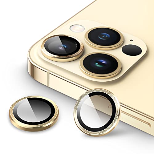 JETech Camera Lens Protector for iPhone 13 Pro Max/13 Pro, Gold, 1 Set - color: Gold
