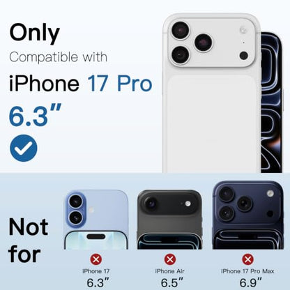 [3 Pack Camera Lens Protector For iPhone 17 Pro 6.3-Inch,9H Tempered Glass,Anti-Scratch,Case Friendly,Night Circle,No-Bubble HD Clarity,Full Cover - size: iPhone 17 Pro